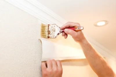 Pose de papier peint à Bannost-Villegagnon — revêtements muraux et toiles de verre